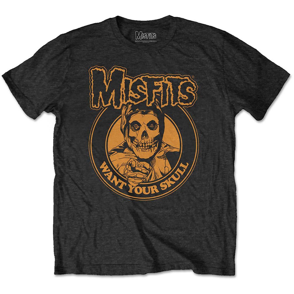 Misfits - Want Your Skull Heren Tshirt - Zwart